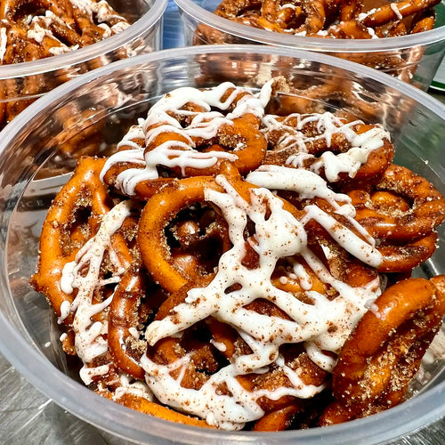 Cinnamon Sugar & White Chocolate Artisan Pretzels – ¾ lb Artisan Pouch