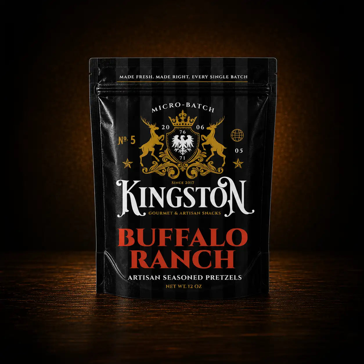 Buffalo Ranch Artisan Pretzels – 12 oz Artisan Pouch