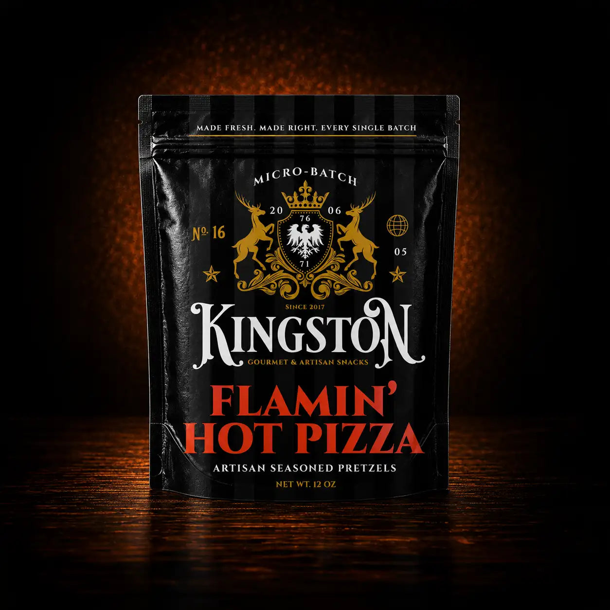 Flamin' Hot Pizza Artisan Pretzels – 12 oz Artisan Pouch