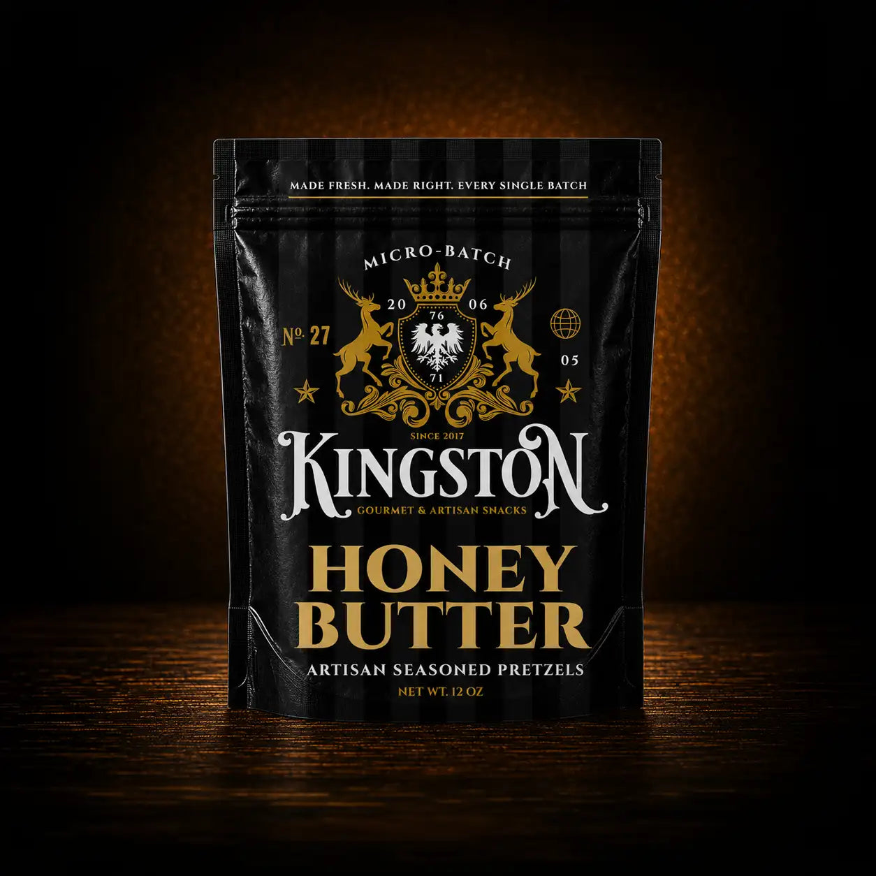 Honey Butter Artisan Pretzels – 12 oz Artisan Pouch